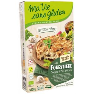 MVS GALETTE A POELER FORESTIERE AU SORGHO ET POIS CHICHE 2X100G