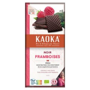 KAOKA TABLETTE CHOCOLAT NOIR FRAMBOISE