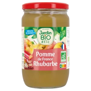 JBE DESSERT BIOFRUITS POMME RHUBARBE 680G