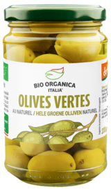Bio organica olives entières a l'huile et herbes demeter 280g
