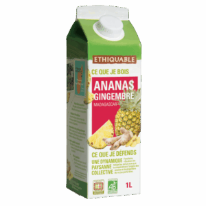 PUR JUS  ANANAS  GINGEMBRE  BIO 1L