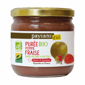 PUREE  POMME  FRAISE  BIO 380G