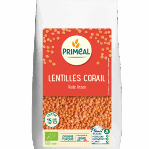 LENTILLE JAUNE/CORAIL  BIO  500G