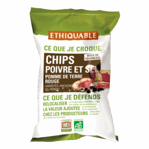 CHIPS POMME DE TERRE ROUGE BIO 100G