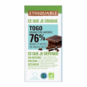 CHOCO NOIR TOGO 76% BIO 100G