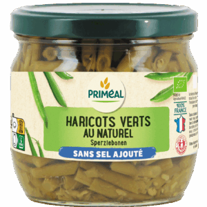 HARICOTS VERT EXTRA FIN France SANS SEL AJOUTÉ BP 370ML