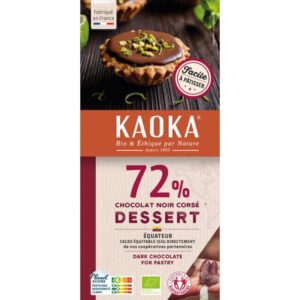 KAOKA TABLETTE DESSERT NOIR CORSE EQUATEUR 72% 200G