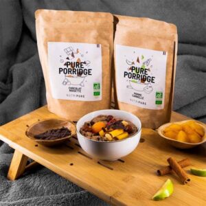 Pure porridge bio 350 g saveur: pomme cannelle – Image 3