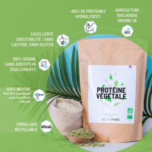 Protéine végétale bio 750 g bio arome: neutre – Image 3