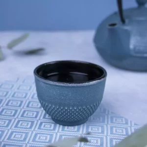 Tasse fonte bleue et argent – Image 3